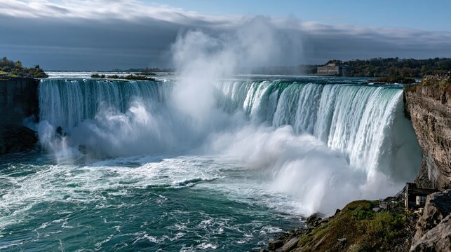 Majestic Niagara Falls &ndash; Nature's Powerful Waterfall Display