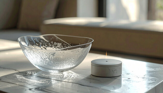 Glass bowl candle