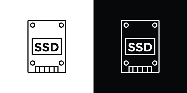 SSD drive icon bundle for website projects