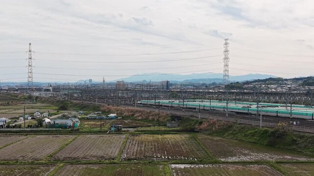 JAPAN. Shinkansen rolling stock center maintaining high-speed trains April 30 2026