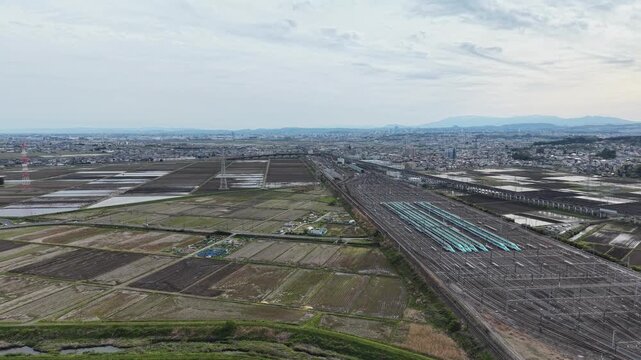 JAPAN. Shinkansen rolling stock center maintaining high-speed trains April 30 2026