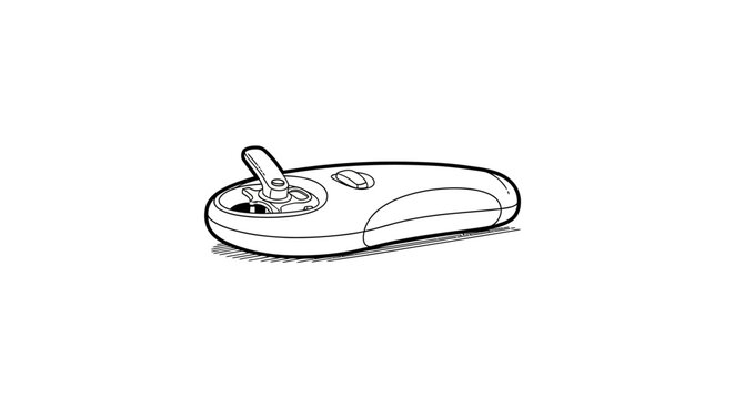 Wireless computer mouse with scroll wheel and buttons.