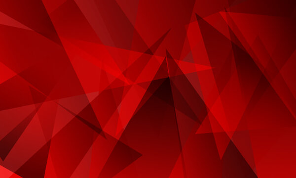 abstract red fractal geometric triangle polygon shapes background