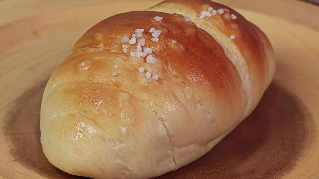 Shio pan. Sea salt butter bread roll.