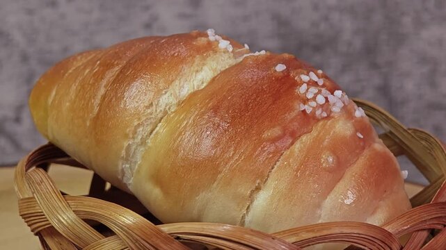 Shio pan. Sea salt butter bread roll.