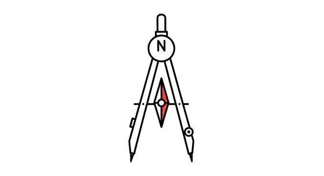 Drafting compass with pencil tips.