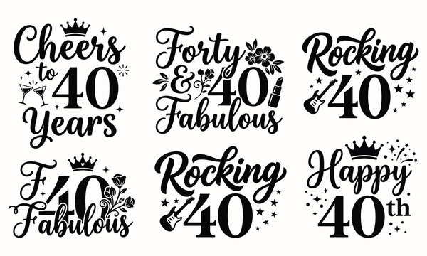 40th birthday celebrations cheers to four decades of life