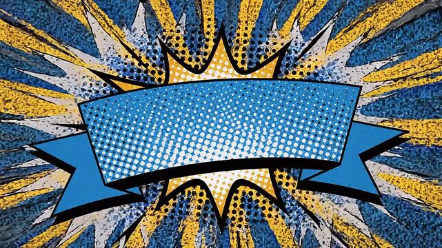 Vibrant Pop Art Comic Background.