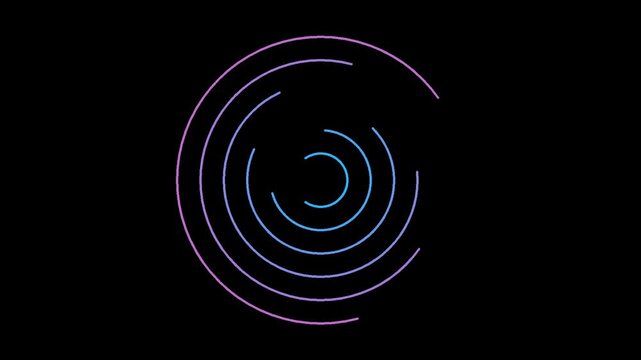 Rotating Energy Rings Sci-Fi Medical Background Loop 4K