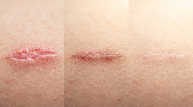 skin, scar, healing,