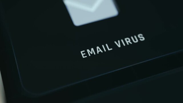 Email envelope with a red circle containing a white cross representing Email Virus