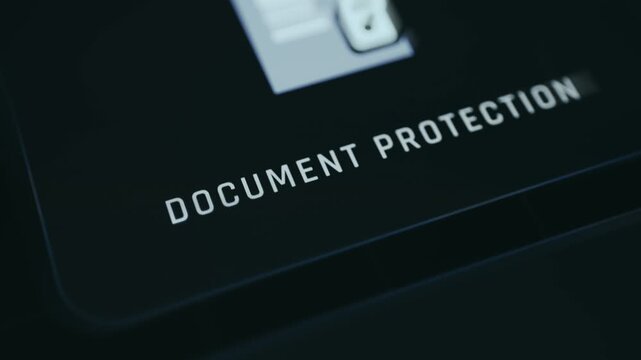 Document File icon with a padlock representing Document Protection