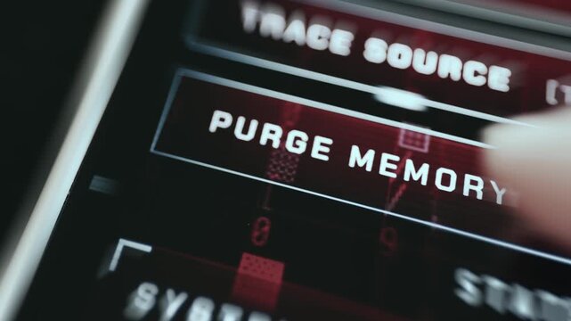 Purge Memory command being selected