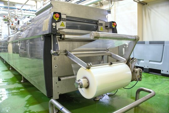 Industrial Automated Thermoforming Packaging Machine on Production Line