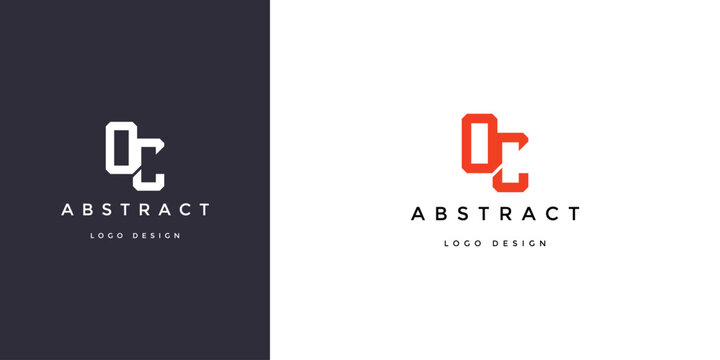 Modern and powerful OC logo design. Abstract OCletter modern initial. This icon incorporate with letter C and O in the creative way.