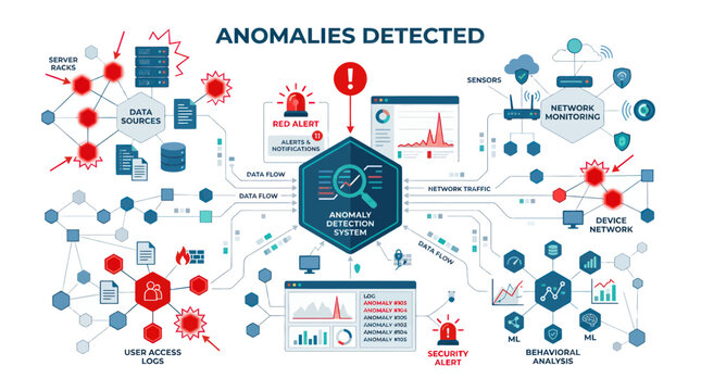 Anomaly Detection System: Data Security, Network Monitoring, and Threat Identification