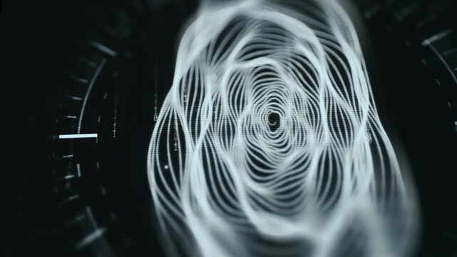 Digital Fingerprint Scanner Featuring Wave-Based Pattern