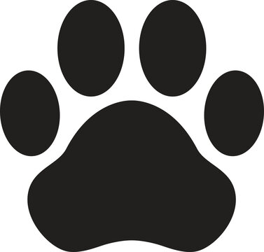 dog paw footprint icon puppy pet
