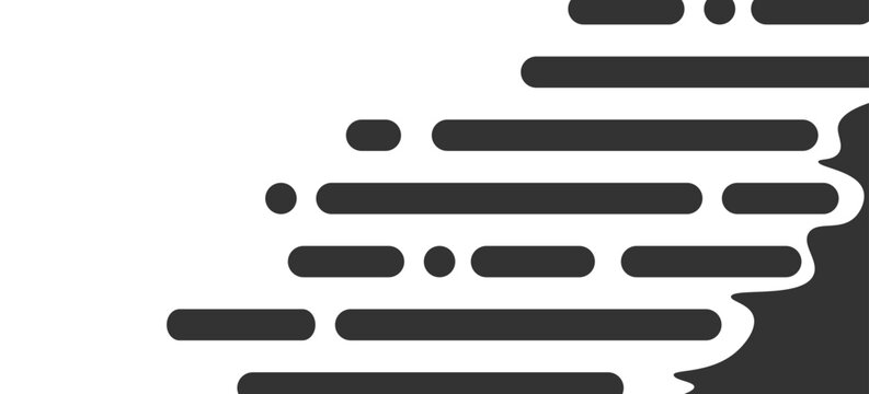 Abstract Black and White Halftone Rounded Vertical Lines Seamless Pattern, Modern Minimalist Geometric Background with Parallel Rounded Strokes, Graphic Design Element for Web and Print Media