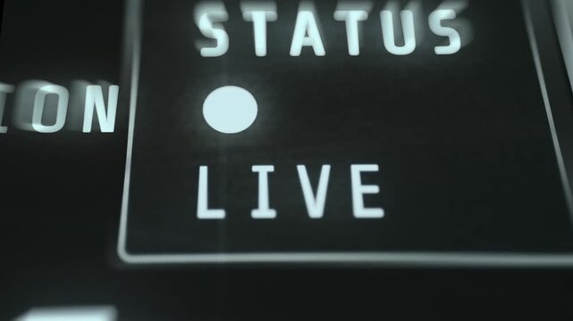 Status LIVE with a white indicator dot