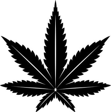 Marijuana icon Weed logo cannabis leaf