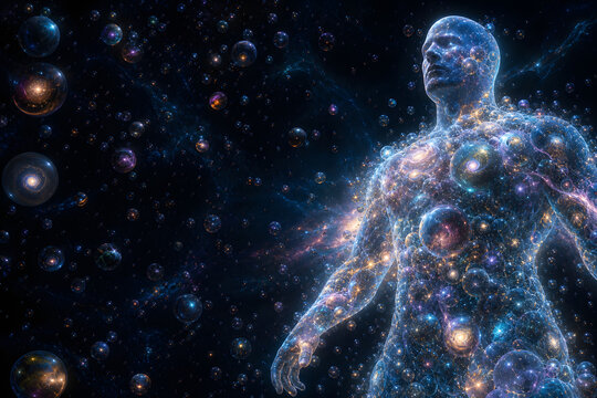 Luminous Multiverse Being Amid Infinite Bubble Cosmos