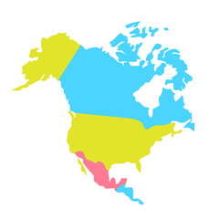 North America map silhouette. America vector © DOBRYI VECHIR STUDYA