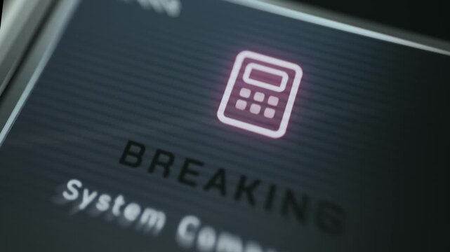 BREAKING System Compromise overlay screen with a progression bar showing hacking status