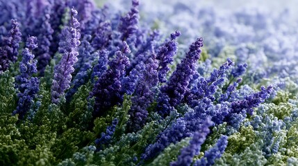 Obraz premium Beautiful Purple Lavender Flowers in Natural Setting