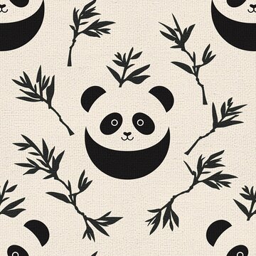 seamless pattern with panda