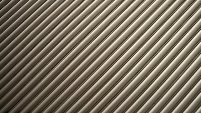 Video reveals a beige ribbed surface with diagonal lines through a smooth camera pull back. Starts with tight texture focus then expands to show full rectangular panel against white background