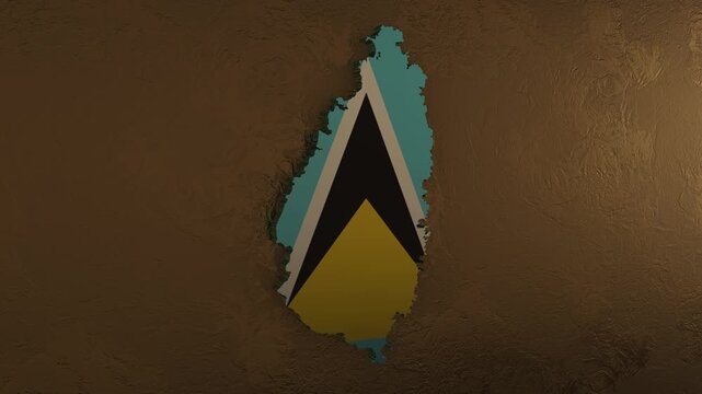 Saint Lucia Map