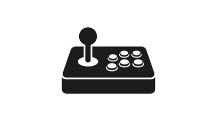 Arcade Joystick And Buttons Silhouette controller gamepad © Musa