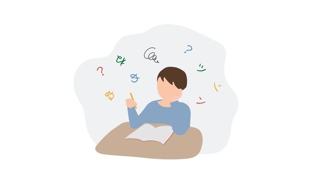ひらがなの読み書きに困る子どものループ動画