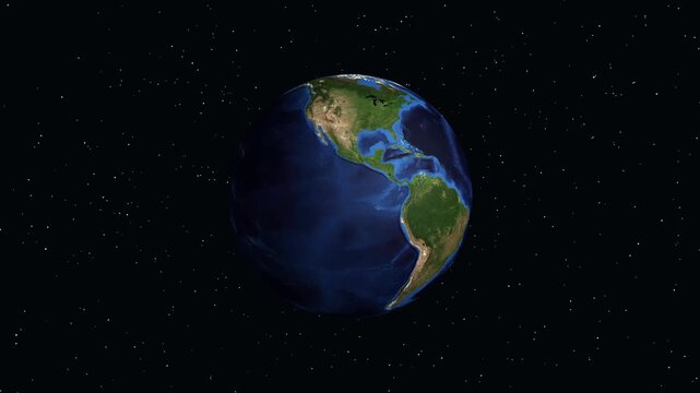 Earth Zoom Animation Focusing on Mexicali Mexico with Geographic Coordinates