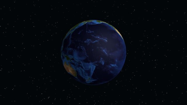 Digital Zoom Animation Into San Salvador El Salvador From Outer Space