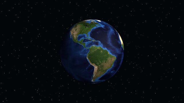 Earth Zoom Animation to Lobito Angola with Geographic Data Overlay