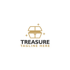 Treasure logo icon isolated on white background © sljubisa