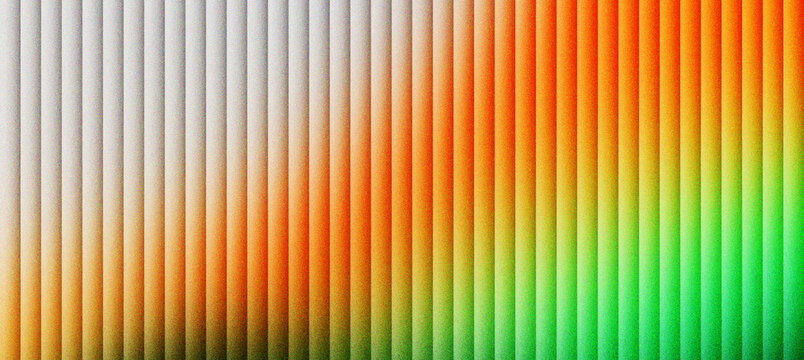 Abstract vertical line pattern with vibrant color gradient, modern geometric background with orange and green stripes, minimalist textured surface for digital wallpaper and creative design.