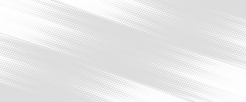 Abstract light gray background with soft halftone dots forming diagonal wave patterns. Clean, minimal, and ideal for modern digital design.