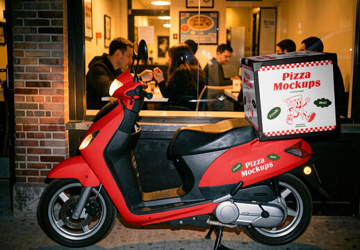 Scooter Delivery Mockup