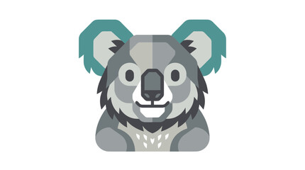 Fototapeta premium Cute Flat Koala Illustration, Australian Wildlife Character, Vector Art