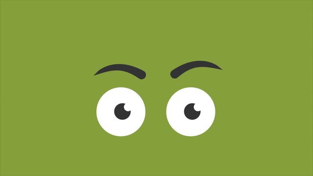 Animated eyes looking left and right