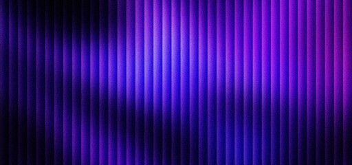 Futuristic purple neon vertical lines background, glowing violet abstract stripe pattern with dark shadows. Cyberpunk digital light texture, vibrant ultraviolet gradient wallpaper for tech.