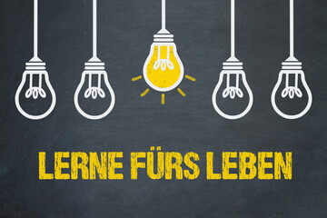 Fototapeta premium Lerne fürs Leben