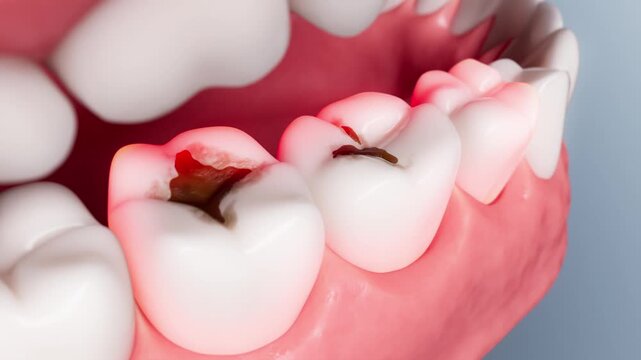 The process of tooth decay and dental health