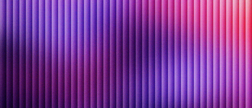 Abstract purple gradient background with vertical lines. Vibrant magenta and violet textured pattern for digital wallpaper. Modern geometric backdrop with rhythmic stripes for web design.