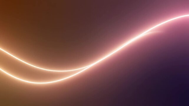 Light animation draws neon wave lines on gradients. abstract light animation flows glowing electric frequency tracks. Minimal light animation loops clean background graphics.