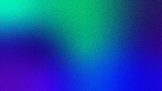 Dark mesh gradient background in green blue and deep purple. Moody abstract gradient wallpaper with emerald and indigo tones with grain texture