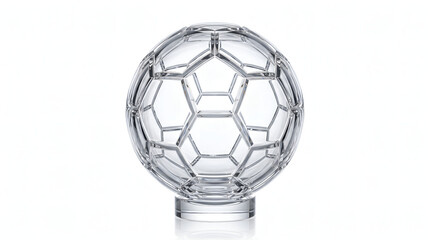 Naklejka premium Crystal Glass Soccer Ball Luxury Football Trophy Concept